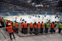 Odvodňovacie žľaby HAURATON na zimnom štadióne O. Nepelu v Bratislave