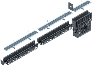 Odvodňovacie žľaby RECYFIX STANDARD
